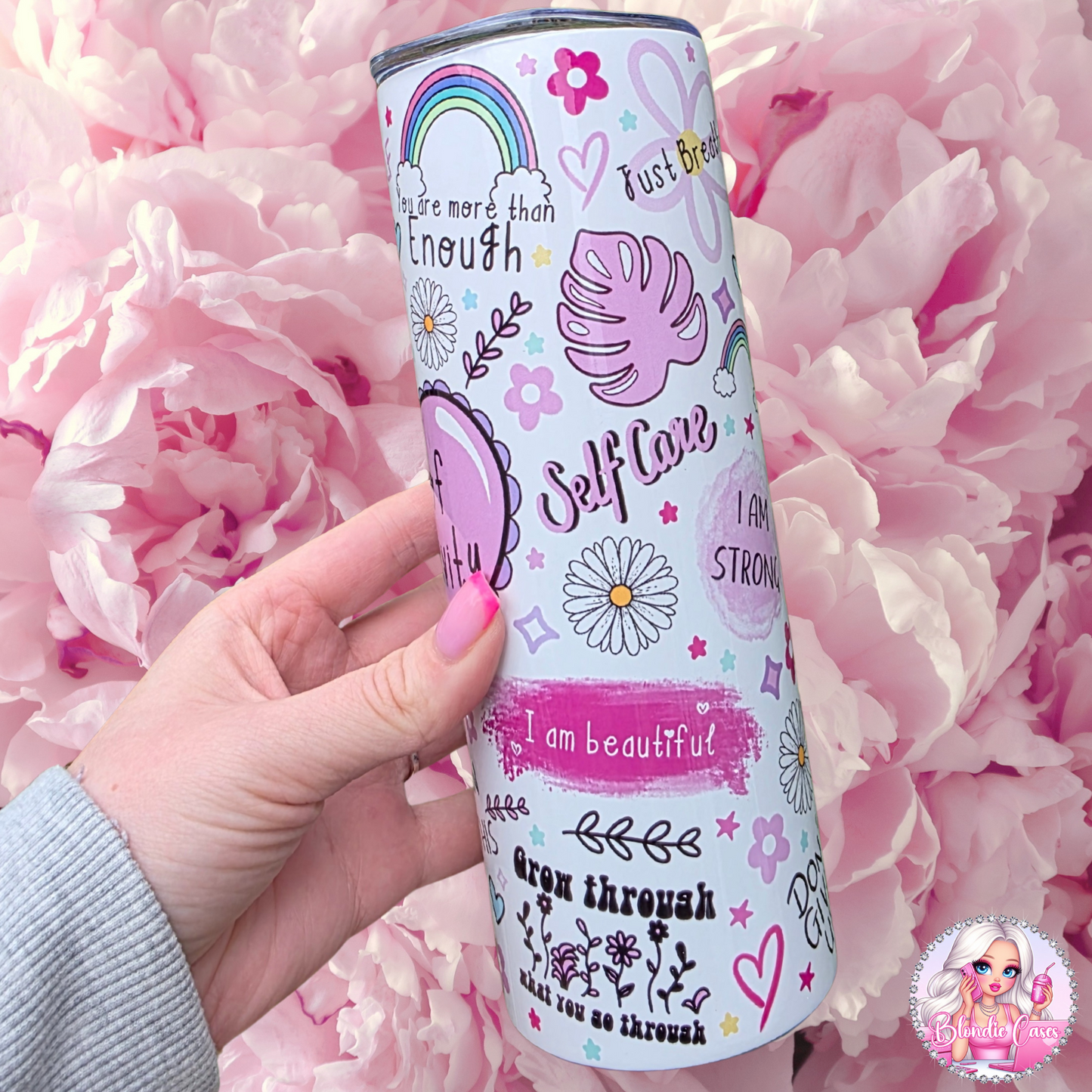 Cup Of Positivity, Affirmations, Self Care 20oz Tumbler