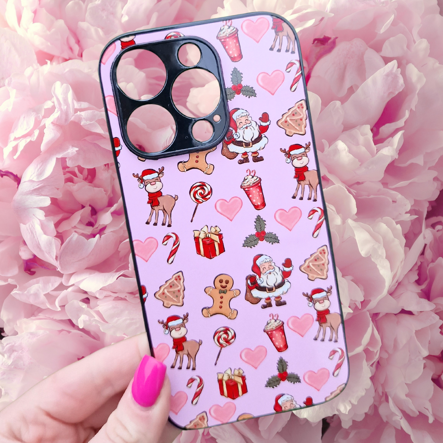 Pink Christmas Phone Cases