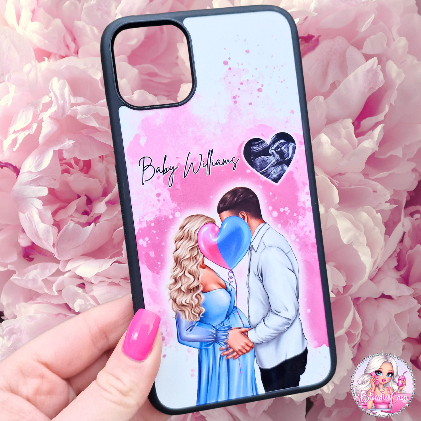 Pregnancy Couple & Scan Photo Phone Case