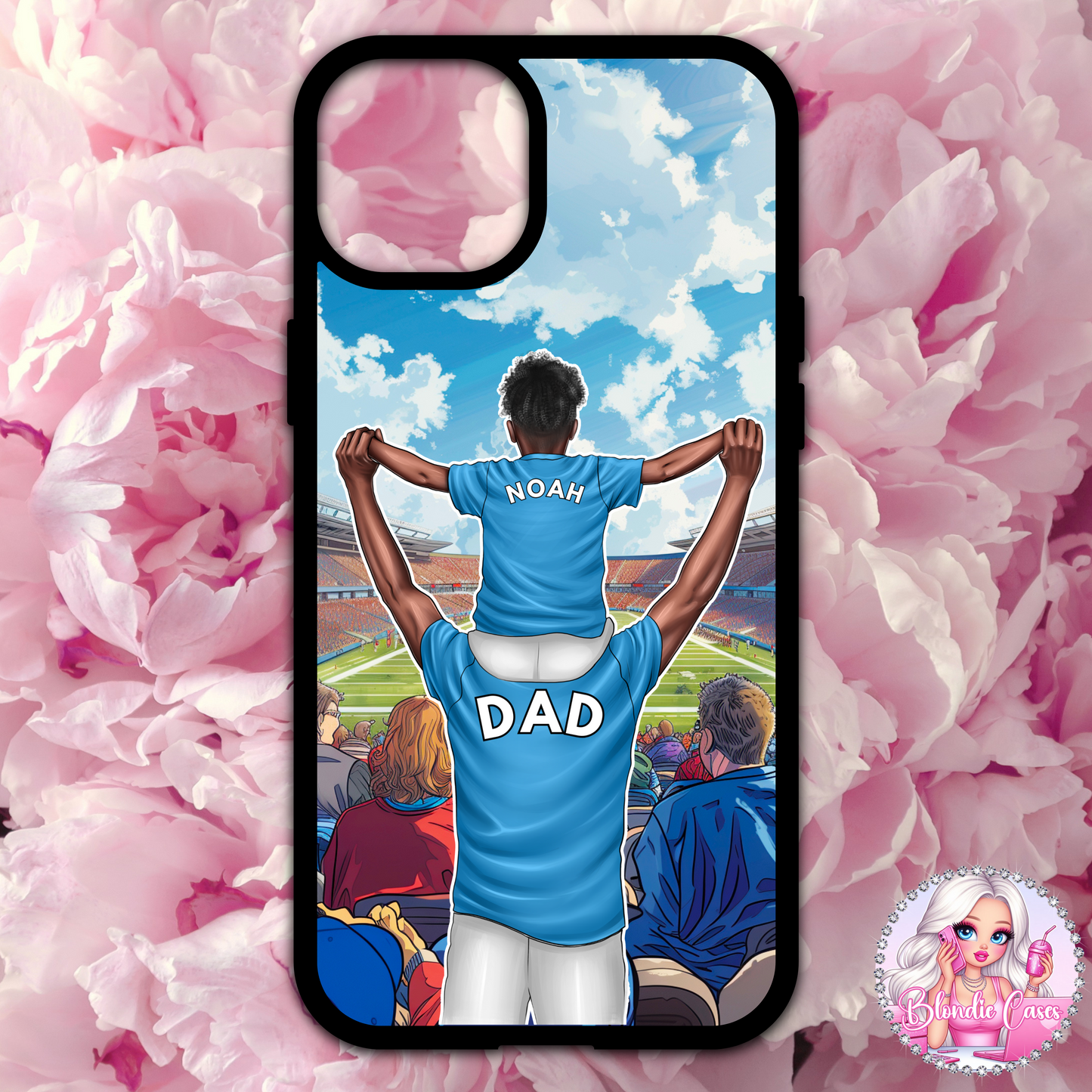 Football Dad and Child Phone Case