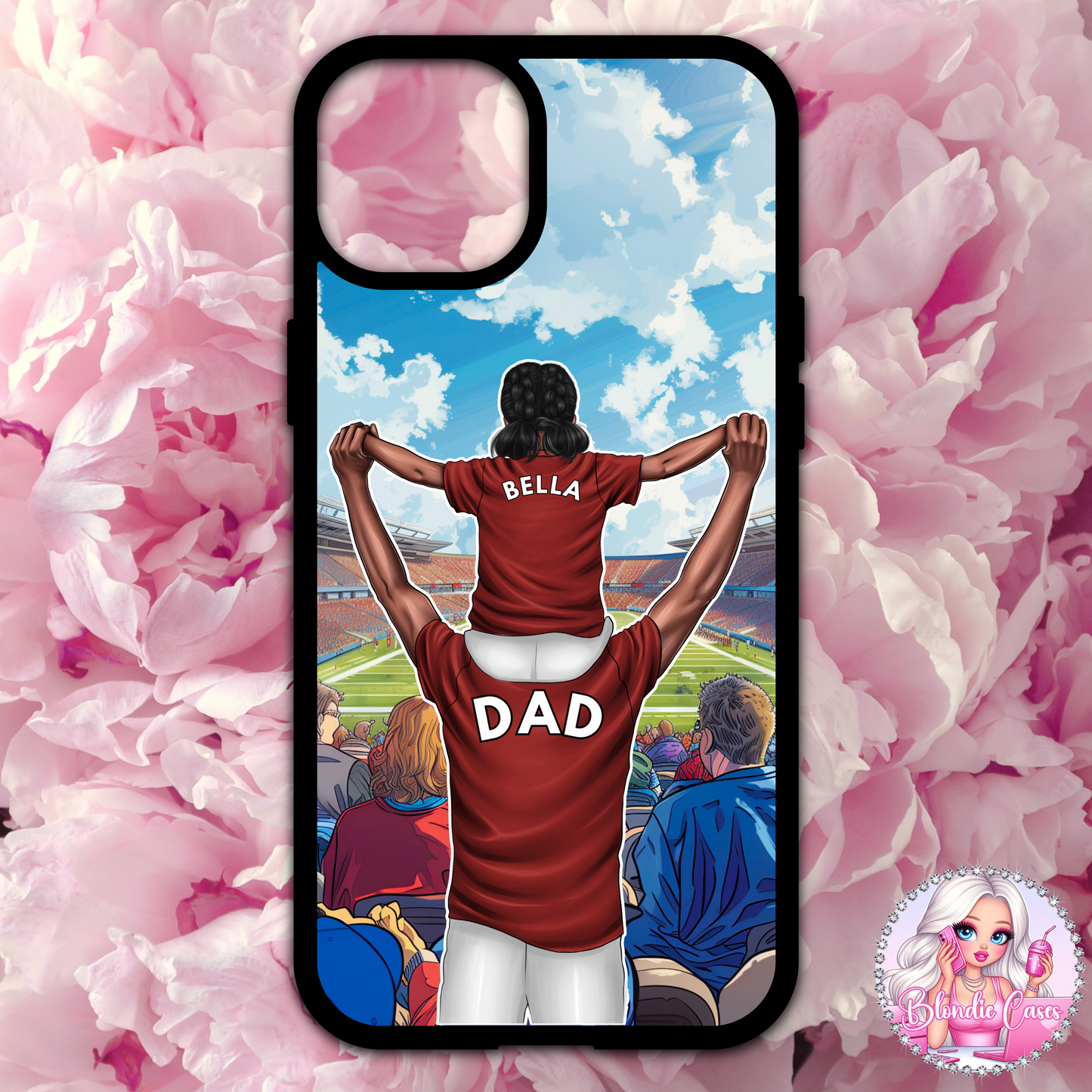 Football Dad and Child Phone Case