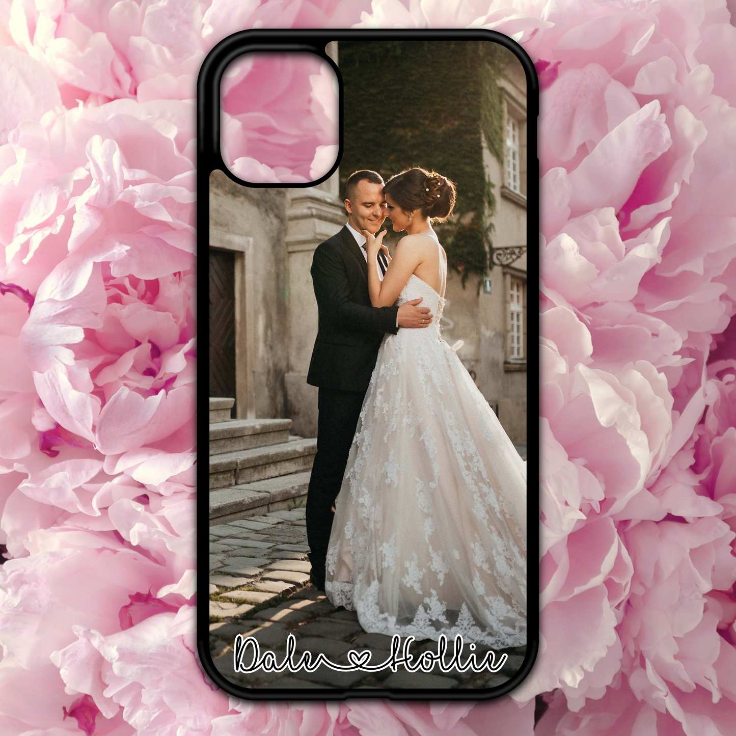 Personalised Couple Photo Phone Case With Names