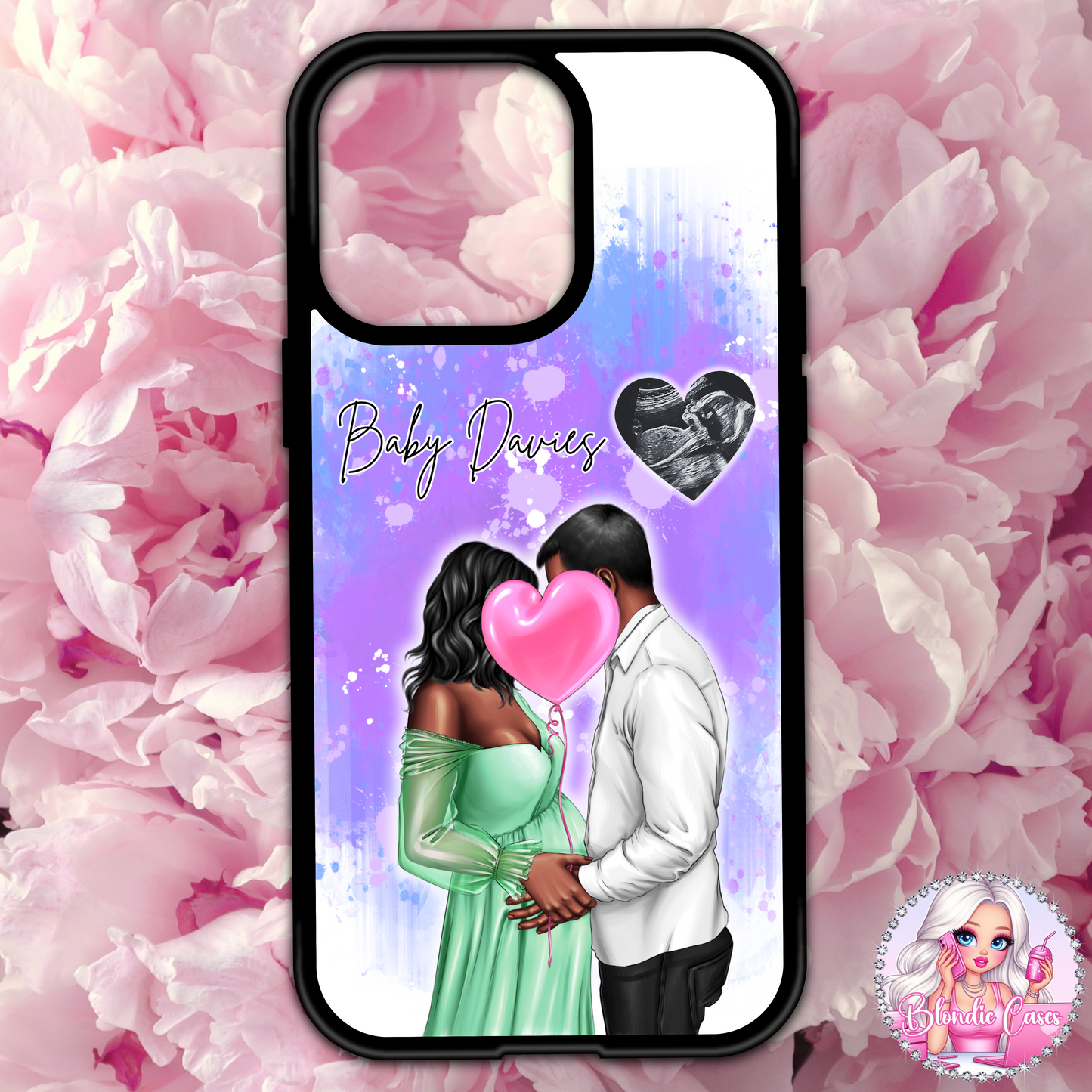 Pregnancy Couple & Scan Photo Phone Case