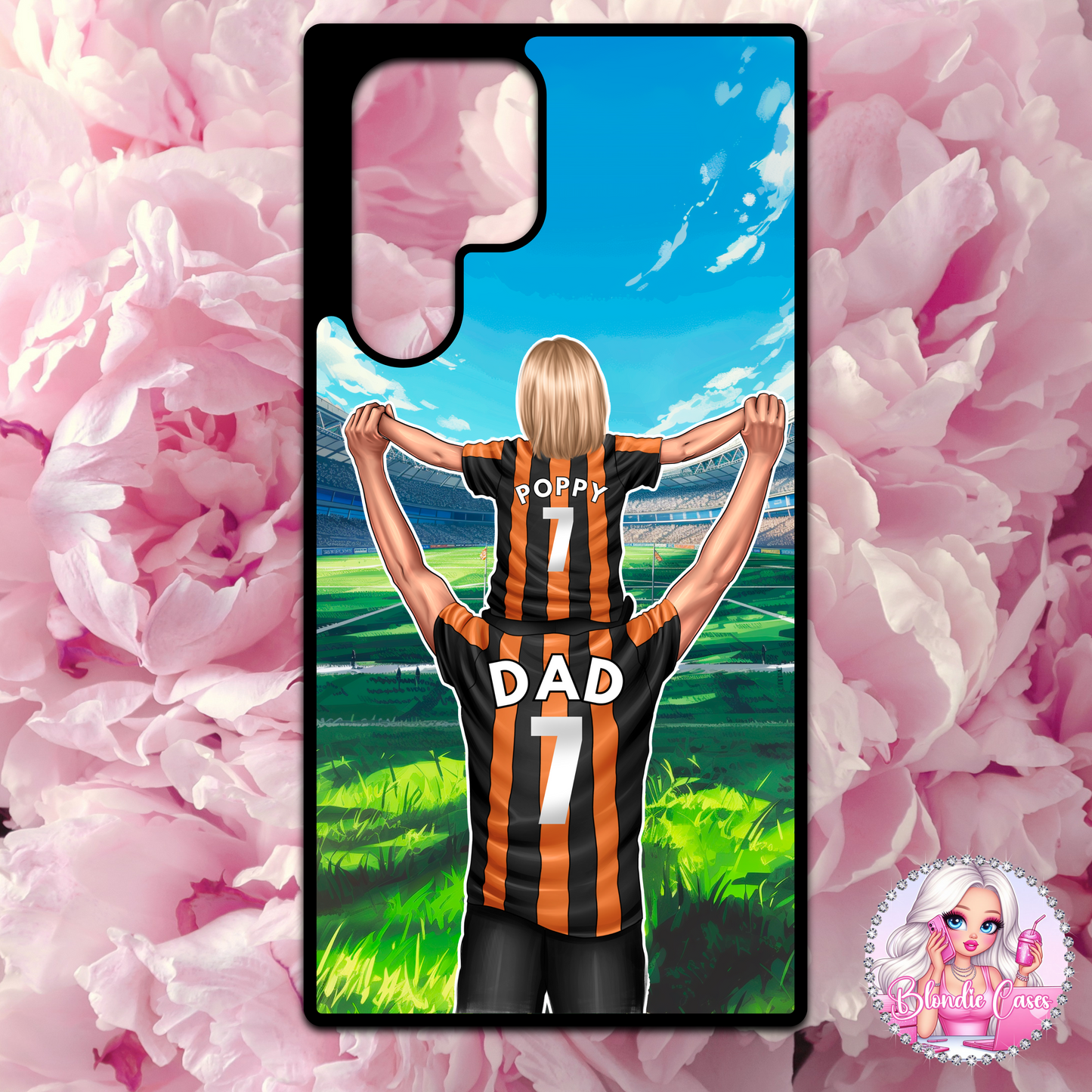 Football Dad and Child Phone Case