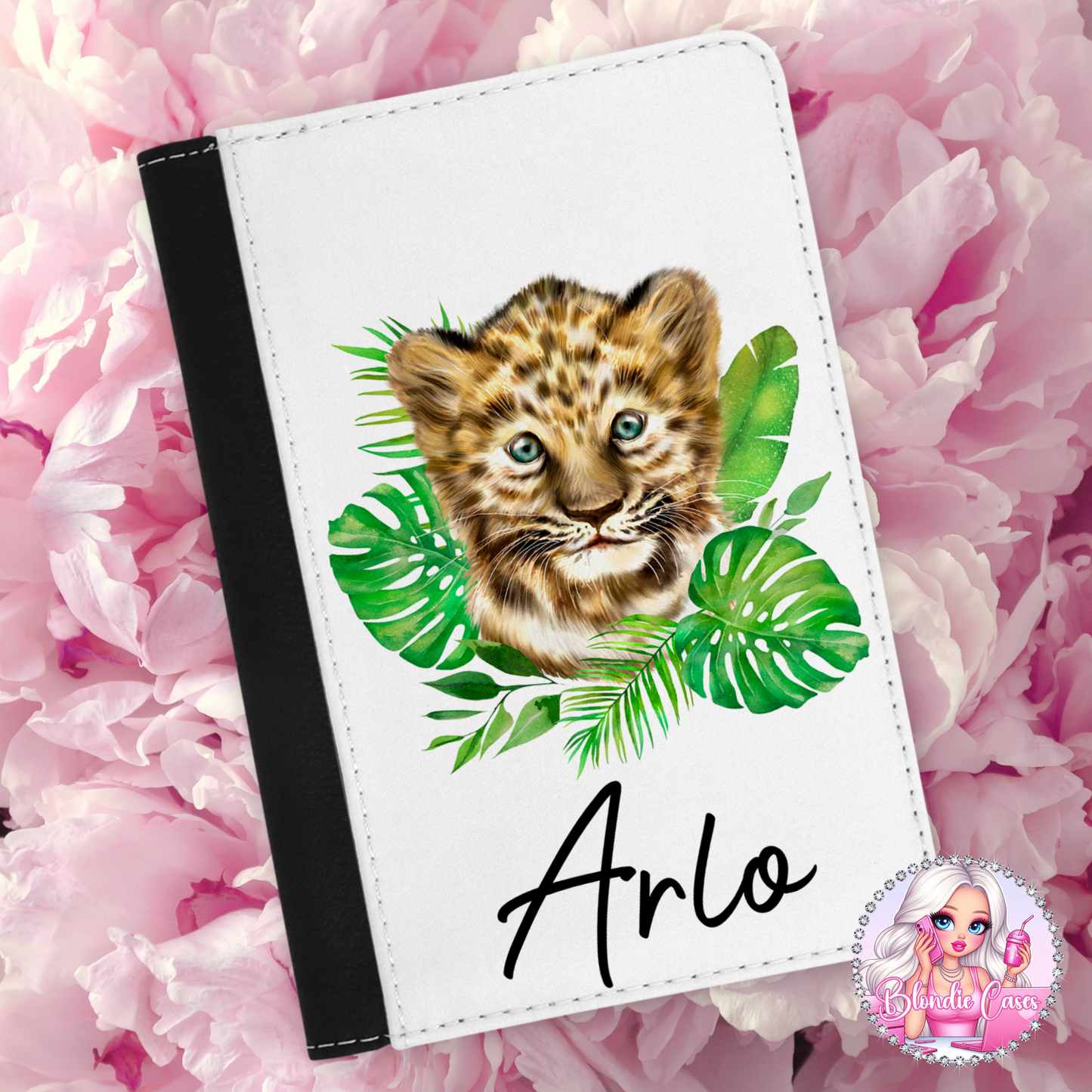 Baby Safari Animals Personalised Passport Cover