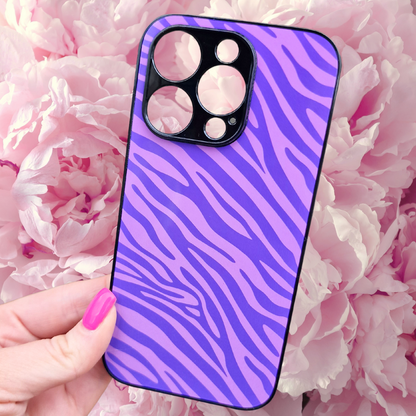 Purple Retro Heart, Leopard Print, Zebra Print and Floral Phone Cases