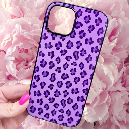 Purple Retro Heart, Leopard Print, Zebra Print and Floral Phone Cases