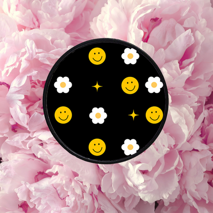 Smiley Floral Phone Grip