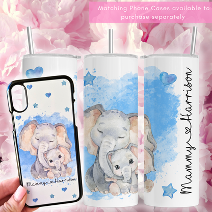 Mummy and Baby Elephant 20oz Tumbler