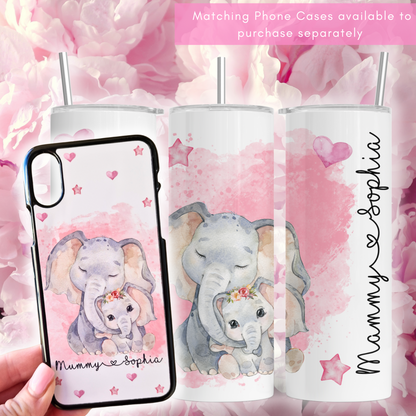 Mummy and Baby Elephant 20oz Tumbler