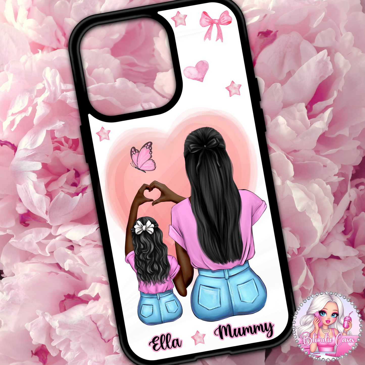 Mother and Daughter Personalised Phone Case