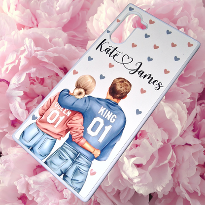 Personalised Couple King And Queen Phone Case