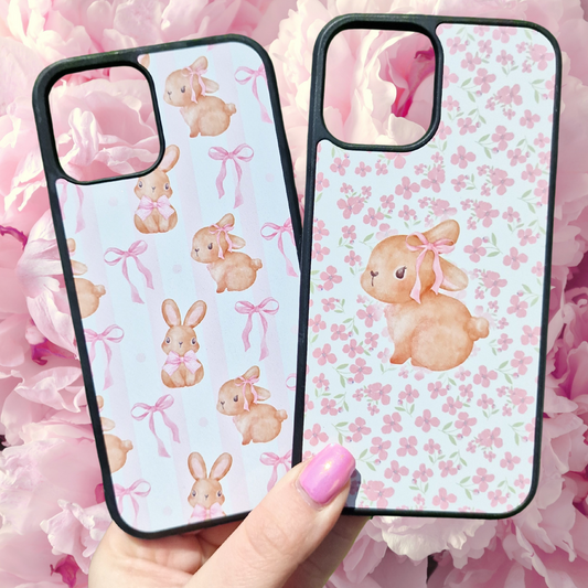 Pink Bunny Bow Phone Cases
