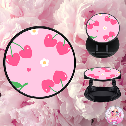 Cherry Hearts Phone Grip