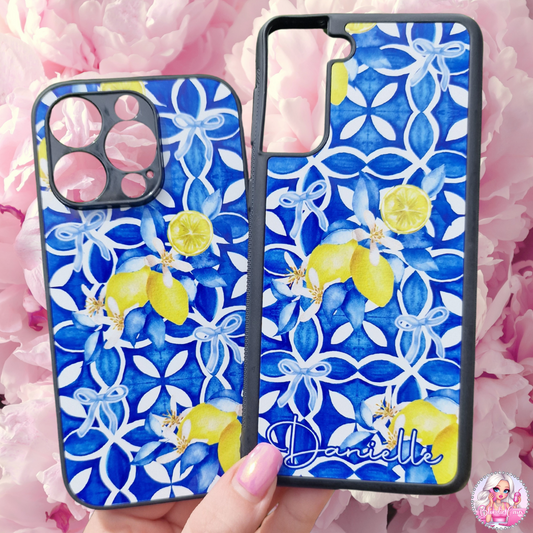 Blue Lemon Coquette Phone Case