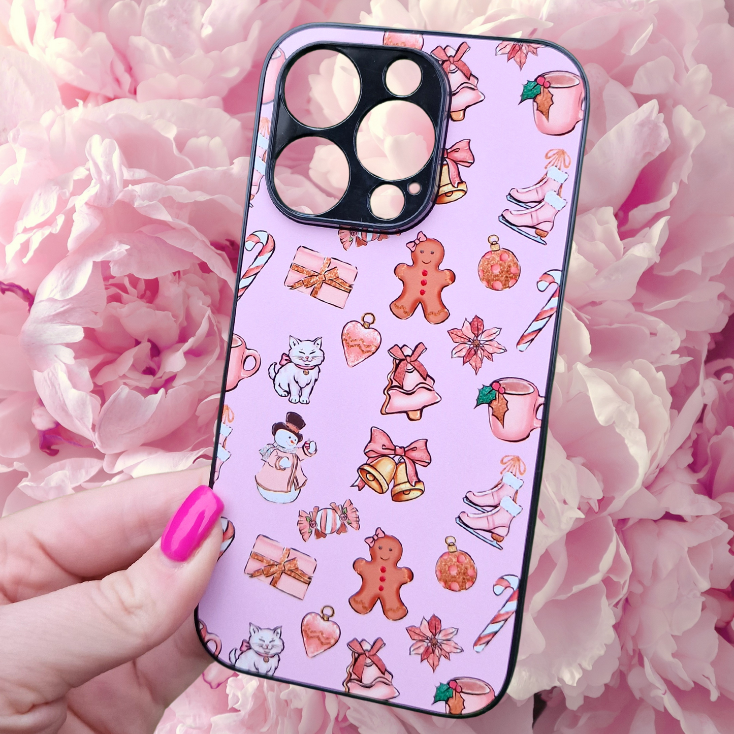 Pink Christmas Phone Cases