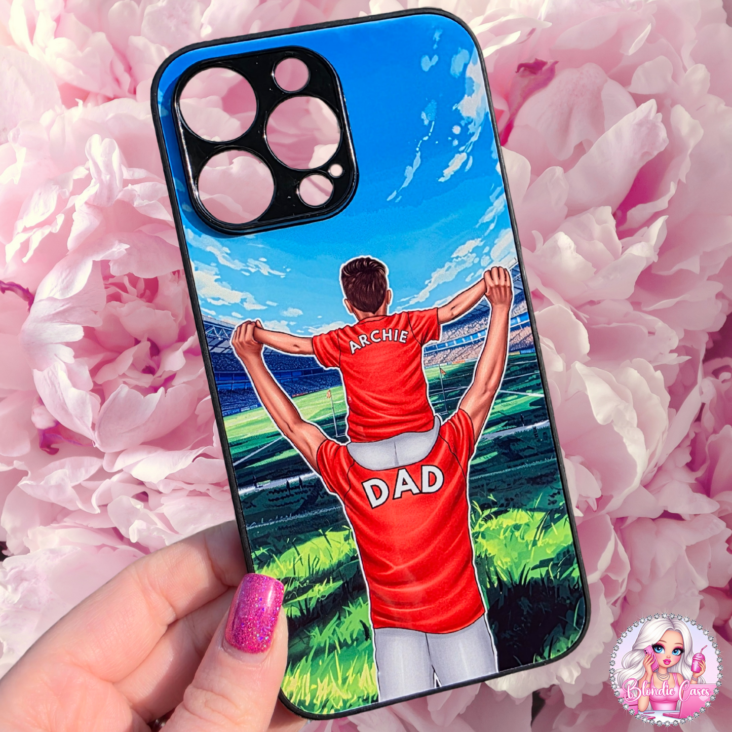 Football Dad and Child Phone Case