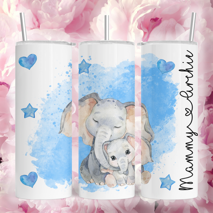 Mummy and Baby Elephant 20oz Tumbler