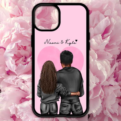 Personalised Couple Heart Phone Case