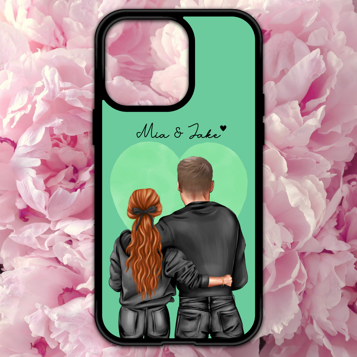 Personalised Couple Heart Phone Case