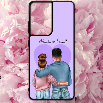 Personalised Couple Heart Phone Case