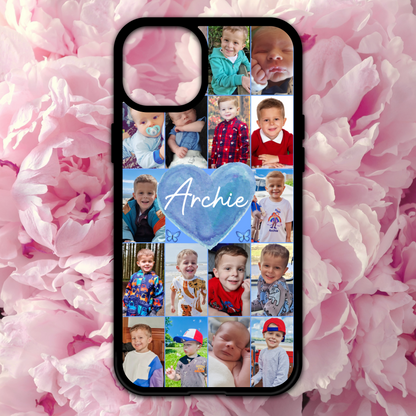 Heart Collage Name Phone Case