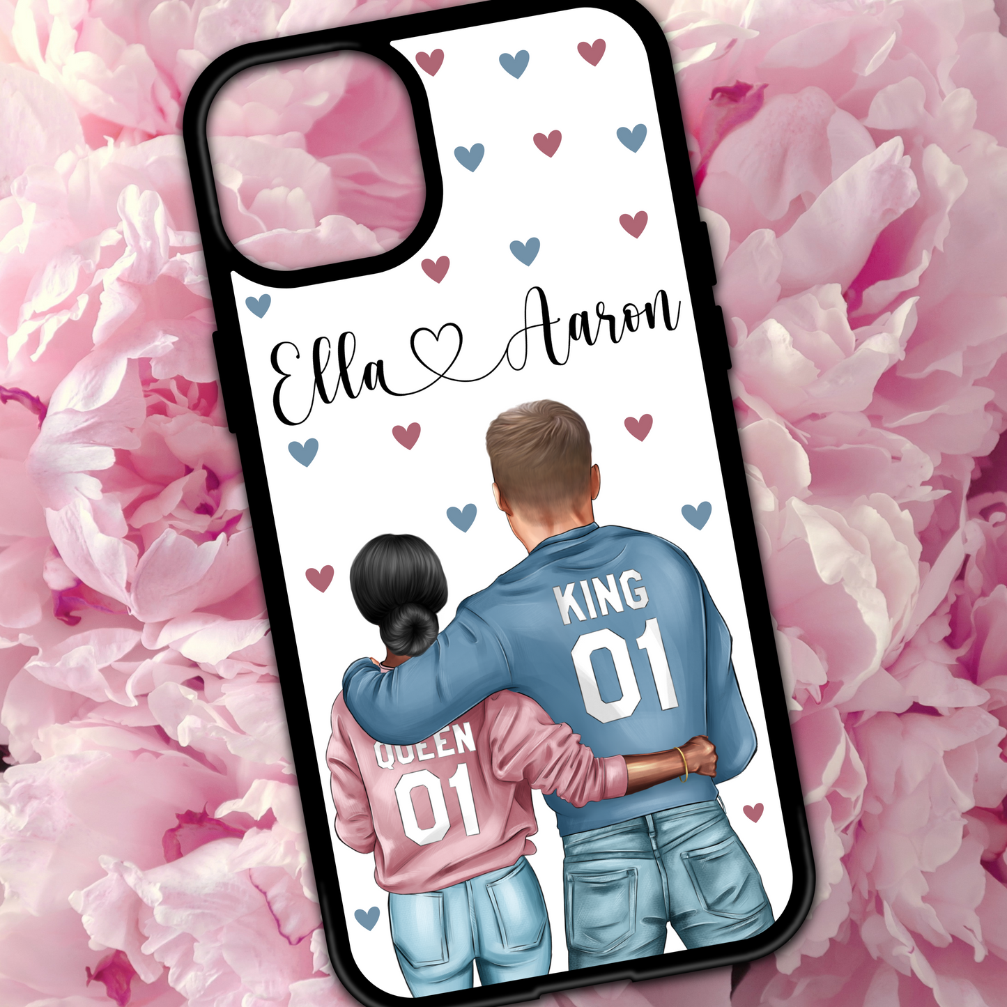 Personalised Couple King And Queen Phone Case
