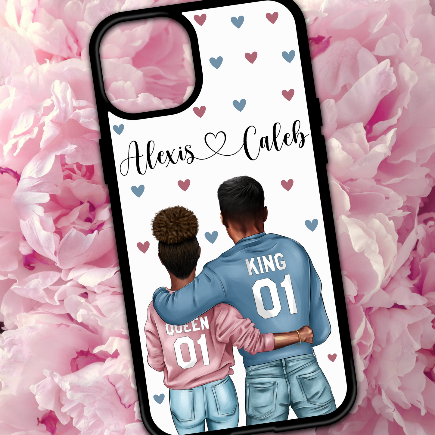 Personalised Couple King And Queen Phone Case