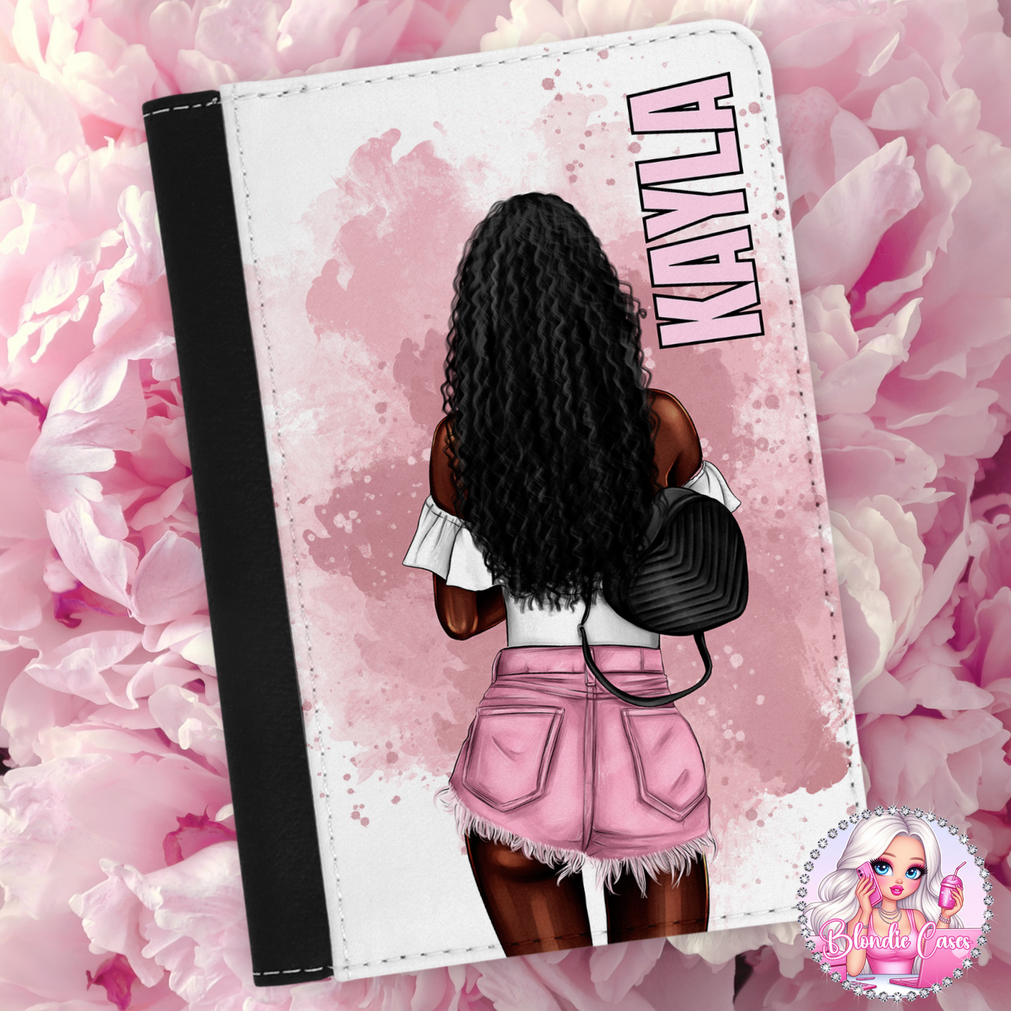 Fashion girl Personalised Passport Cover