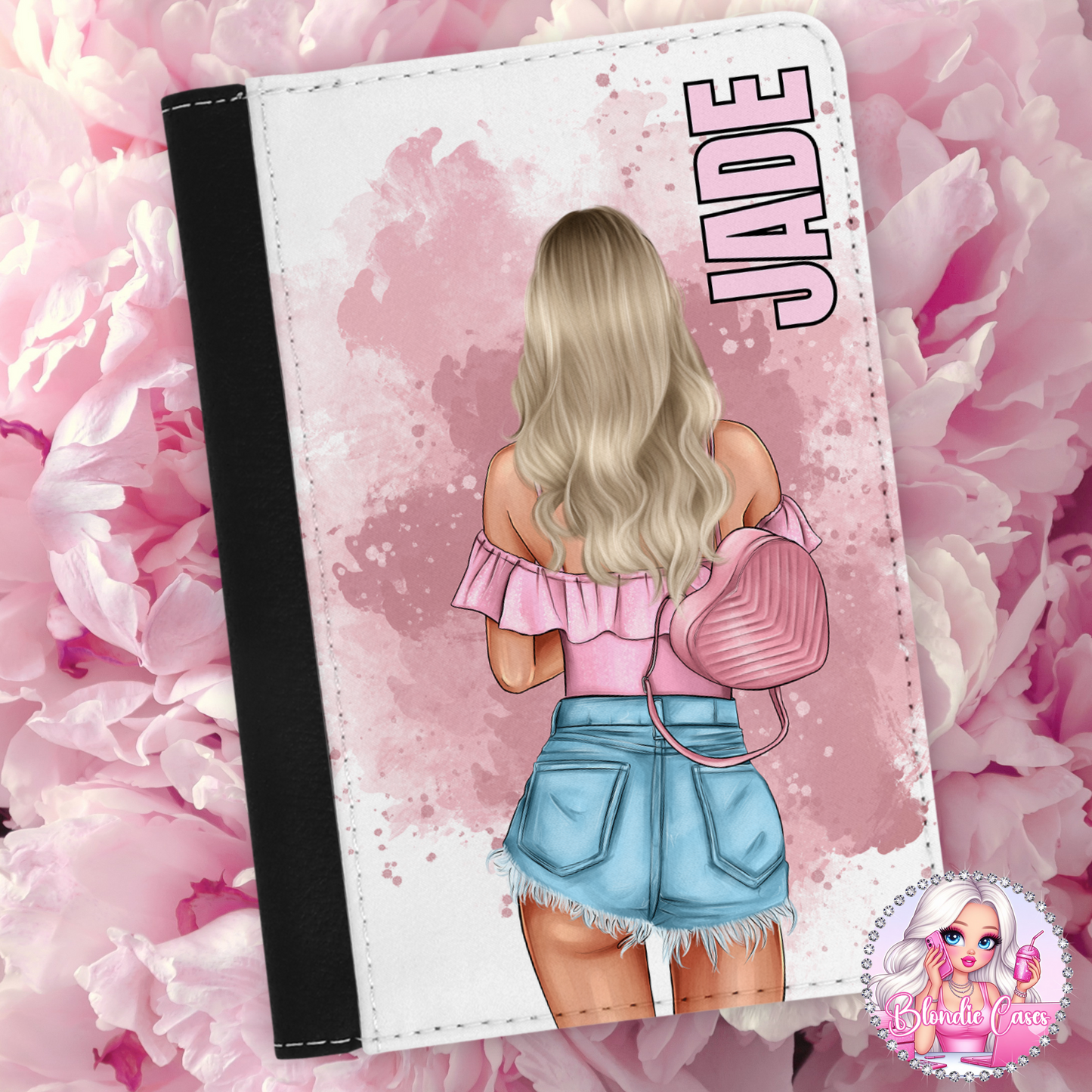 Fashion girl Personalised Passport Cover