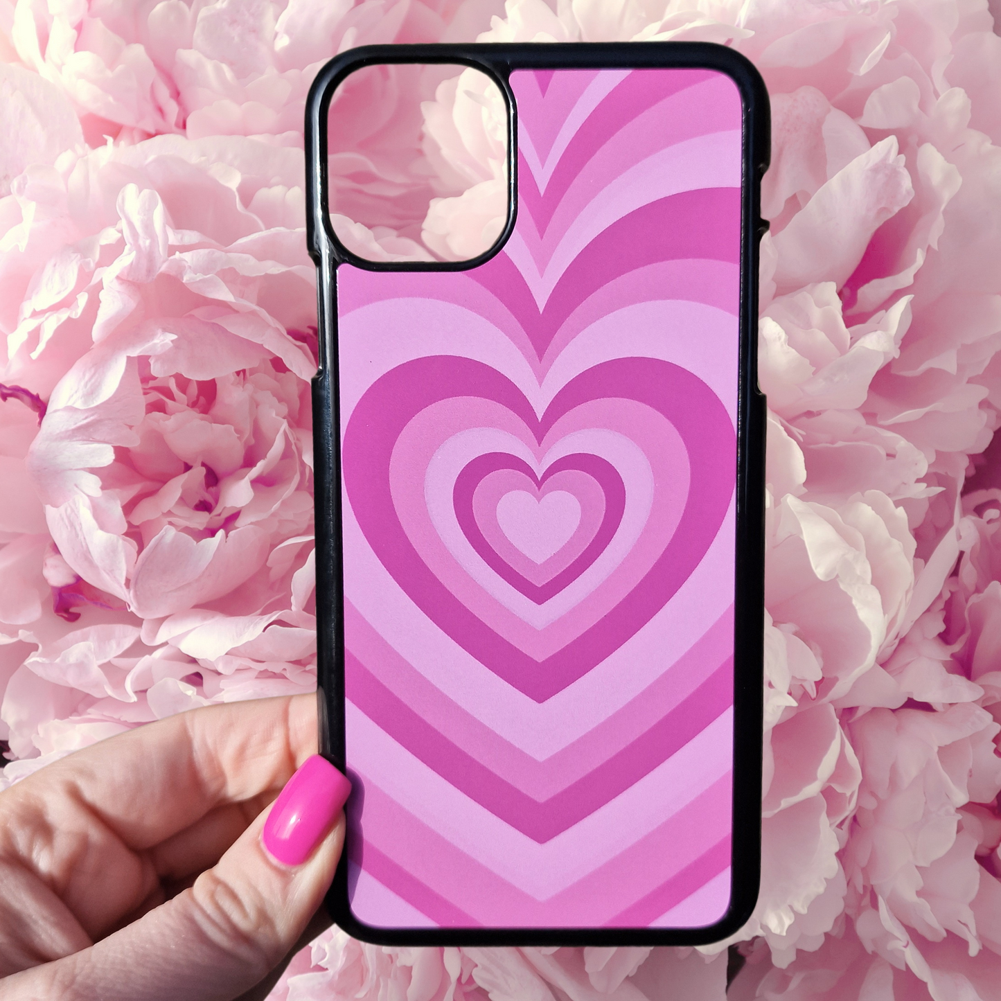 Pink Retro Heart, Leopard Print, Zebra Print and Floral Phone Cases