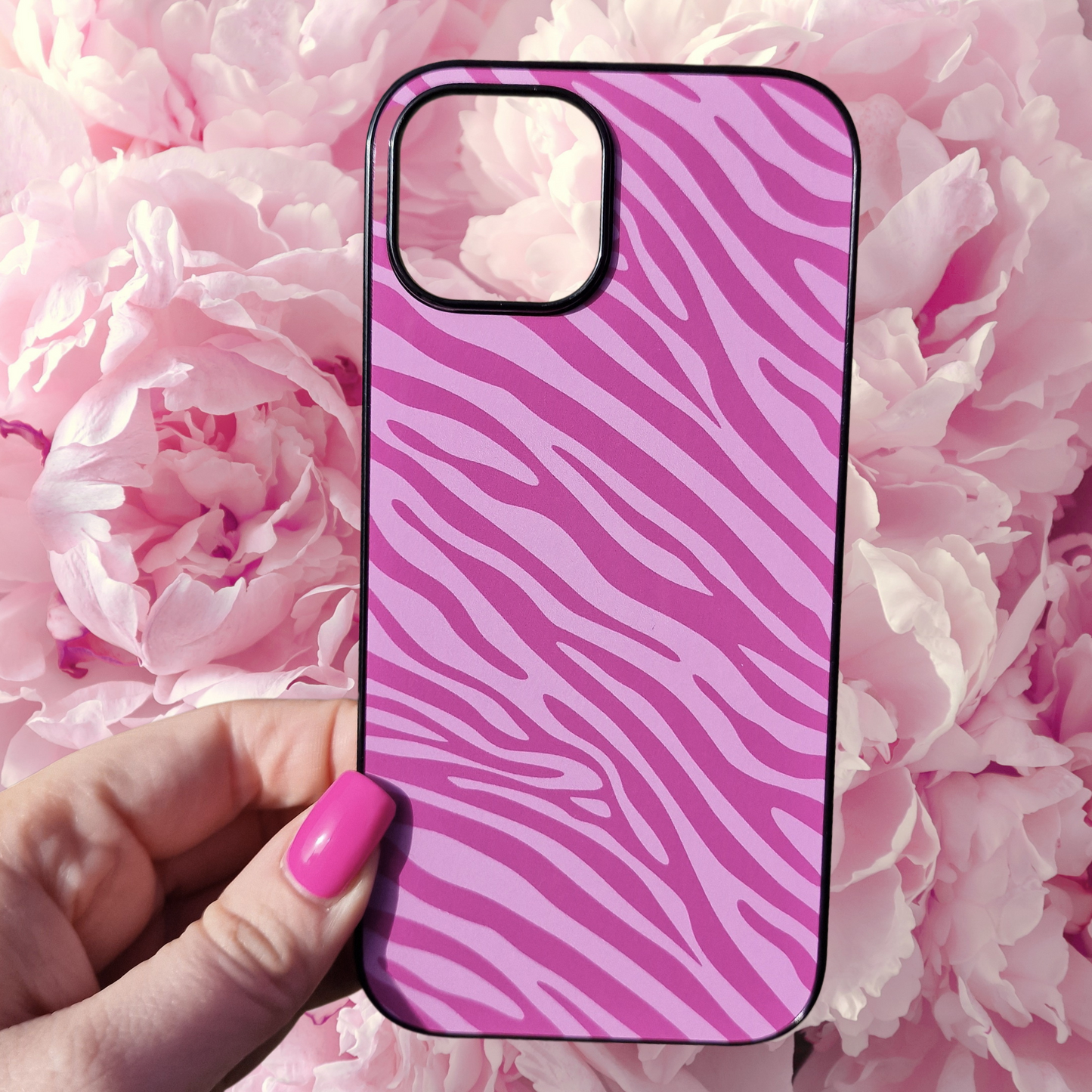 Pink Retro Heart, Leopard Print, Zebra Print and Floral Phone Cases